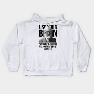 Use your brain - Sigmund Freud Kids Hoodie